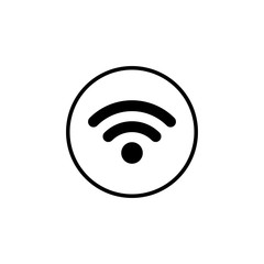 wifi icon vector. signal vector icon. Wireless and wifi icon or sign for remote internet access