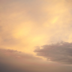 Clouds with color in the sky - like painting