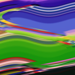 Abstract background with lines and curves, colorful background in blue, pink, red, orange hues