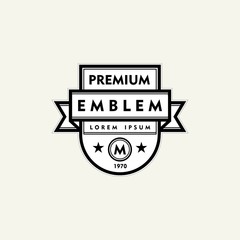 Premium monogram template for your emblems, logos, chevrons, labels. Floral ornament. Fancy wreath. Leaf vector frame.