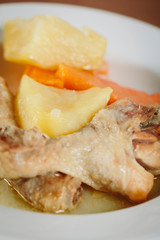 chicken potato turkish food traditional 