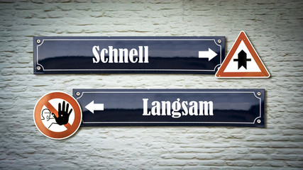 Schild 405 - Schnell