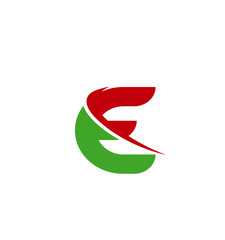 Letter E logo. Creative concept icon