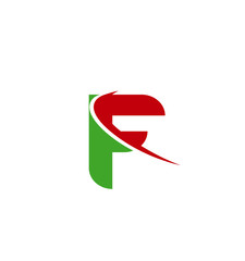 Letter F logo. Creative concept icon
