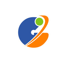 Abstract letter G logo icon design