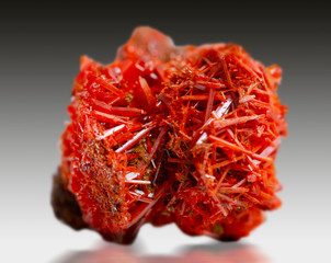 crocoite mineral specimen stone  