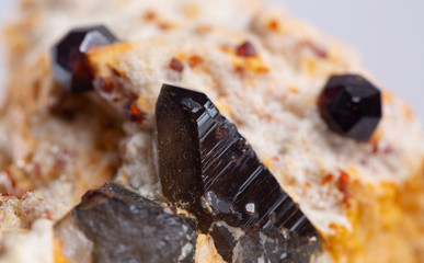 garnet mineral specimen stone rock geology  quartz