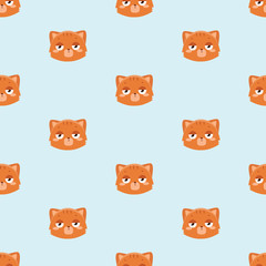 Obraz premium pattern with cute cat..