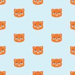 pattern with cute cat..