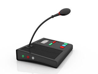 3d illustration conference meeting