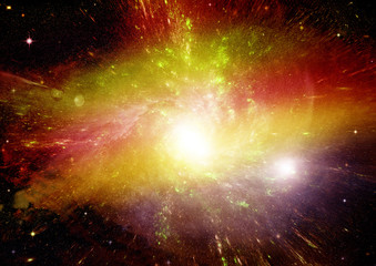 Obraz premium galaxy in a free space