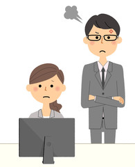 ビジネスシーン　上司と部下