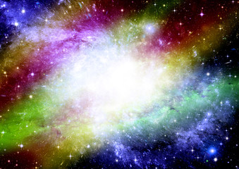 Fototapeta premium galaxy in a free space