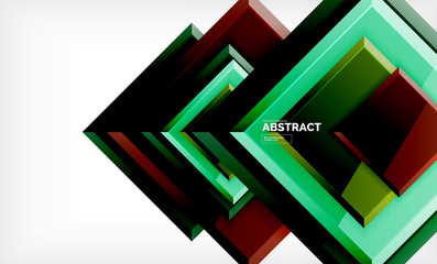 Square geometric background