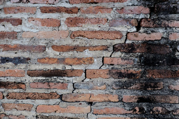 Old brick wall texture in a background image