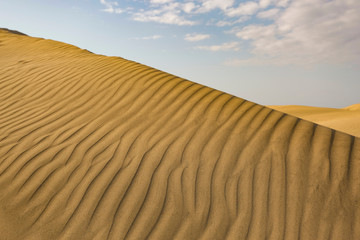 Gran Canaria island landscape of sand on beach 