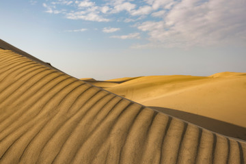 Gran Canaria island landscape of sand on beach 