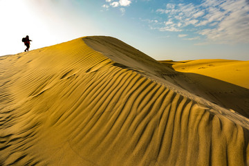 summer photo of beach on Gran Canaria island 