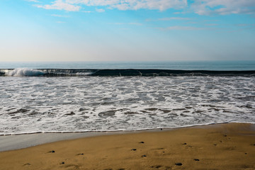 Summer landscape of beach and ocean 