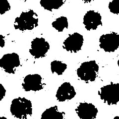  seamless pattern with black dots