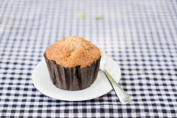 banana cup cake.