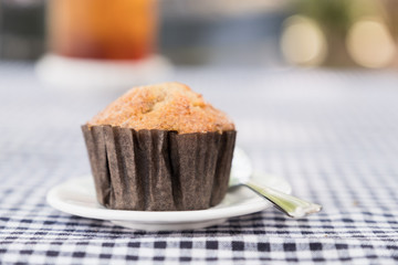 banana cup cake.