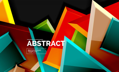 Squares and triangles geometrical background