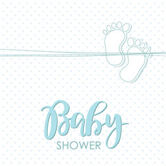 Bright baby girl arrival card shower invitation