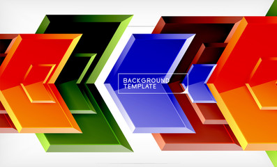 Abstract glossy techno arrows background