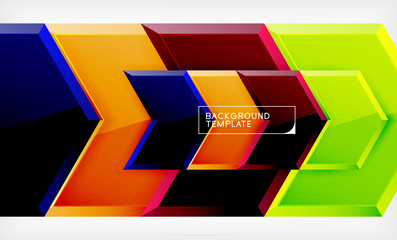 Abstract glossy techno arrows background