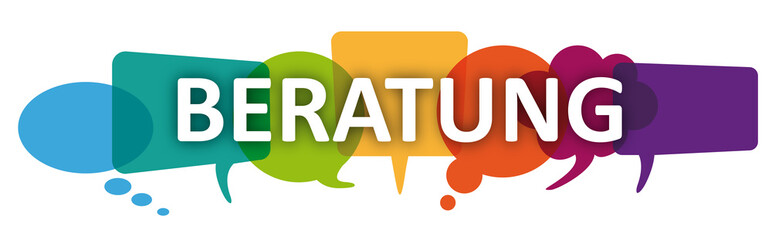 Sprechblasen Beratung Banner