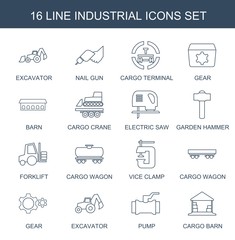 16 industrial icons