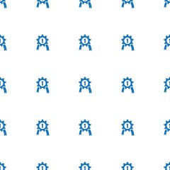 number medal icon pattern seamless white background