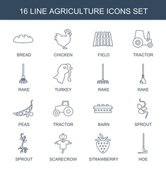 16 agriculture icons