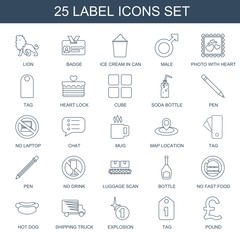 label icons