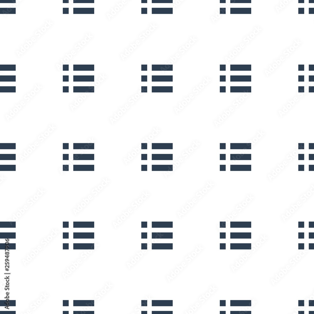 Aufkleber menu icon pattern seamless white background