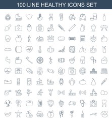 100 healthy icons