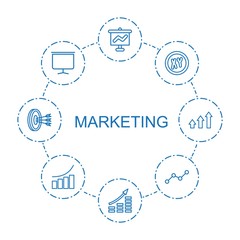 8 marketing icons