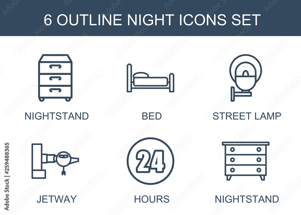 Canvas Prints night icons