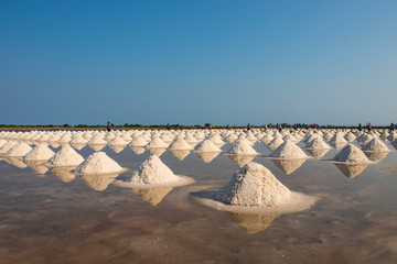 Salt farm from natural sea water