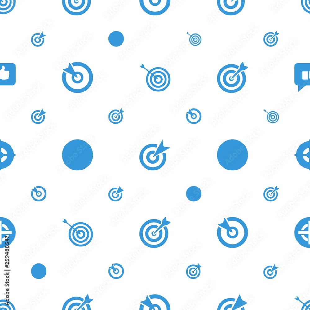 Poster dartboard icons pattern seamless white background