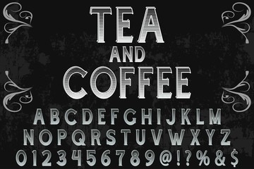 Vintage Alphabet. Retro Typeface. Vector Font Illustration
