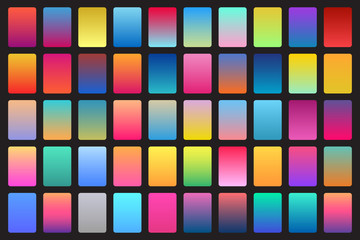 50 Set Of Vector Color Gradients | Backgrounds