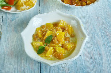 Chickpea and squash coconut curry