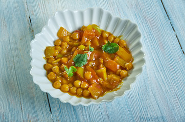 Spicy Lentil , Chickpea Stew
