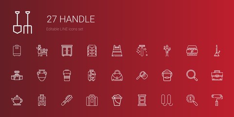handle icons set