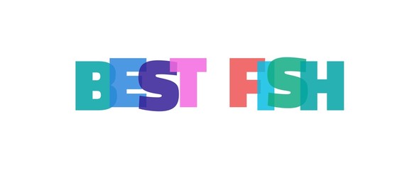 Best fish word concept