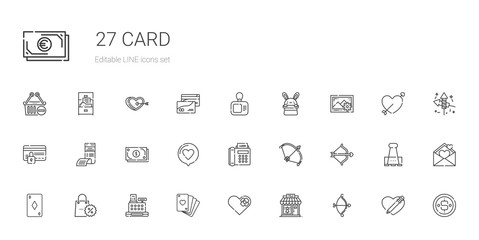 card icons set