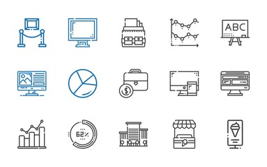 presentation icons set