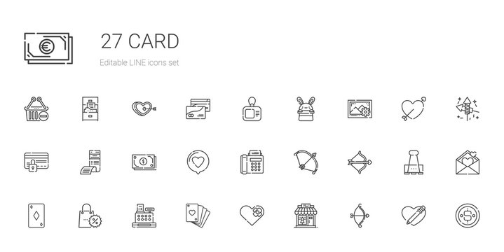 card icons set